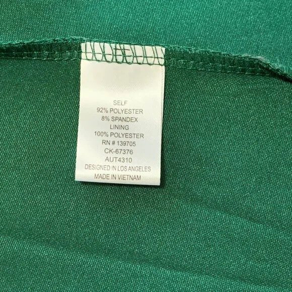 NWT Emerald Sundae Satin Evening Gown Dress Dark Green Women Size S Prom Wedding - Picture 14 of 14